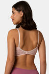 Every de by Amante Double Layered Non Wired Full Coverage Super Support Bra - Pink Floral Print — thumbnail 3